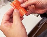 簡単、カニカマ炙り寿司作り方2写真