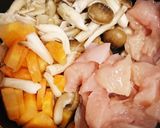 鶏五目炊き込みご飯作り方1写真