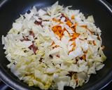 簡単！コンビーフの黒炒飯作り方3写真