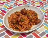 超簡単☆旨味堪能！ミートボールナポリタン作り方14写真