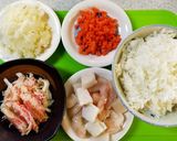 毛ガニのトマトクリームオムライス作り方1写真
