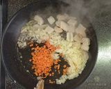 毛ガニのトマトクリームオムライス作り方3写真