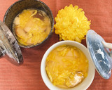 食用菊のあんかけ茶碗むし作り方9写真