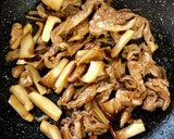 豚小間肉とエリンギの生姜甘辛炒め☆お弁当作り方7写真