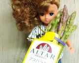 リカちゃん♡アスパラ×カリ豚スパイス炒め作り方1写真