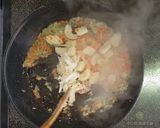 毛ガニのトマトクリームオムライス作り方4写真