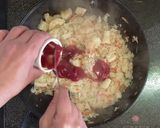 毛ガニのトマトクリームオムライス作り方6写真