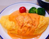毛ガニのトマトクリームオムライス作り方14写真