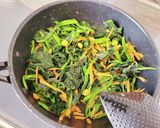 茹でずに!ほうれん草の時短ごま和え作り方1写真
