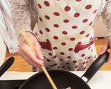 水菜とカリカリベーコンの胡麻マヨドレ和え作り方2写真