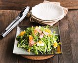水菜とカリカリベーコンの胡麻マヨドレ和え作り方6写真