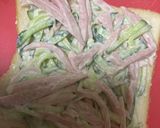 魚肉ソーセージときゅうりのサンドイッチ作り方3写真