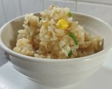 簡単！炊飯器でガーリック炒飯♡唐揚げ入り作り方6写真