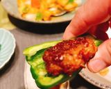 生ピーマンと照り焼きミニハンバーグ作り方6写真
