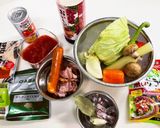 ソーセージとビーンズのミネストローネ作り方1写真