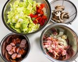ソーセージとビーンズのミネストローネ作り方2写真