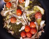 ワインに合う♪トマトとチーズのアヒージョ作り方4写真