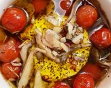 ワインに合う♪トマトとチーズのアヒージョ作り方5写真