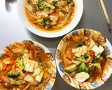 レンジ肉無豆腐ヤンニョムチキン味野菜炒め作り方16写真
