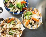 もやしブロッコリー味噌キムチ炒味野菜炒め作り方9写真