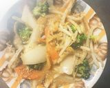 もやしブロッコリー味噌キムチ炒味野菜炒め作り方13写真