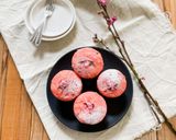 88℃ 低カロリー◎桜のもちもち蒸しパン作り方27写真