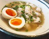 サラダチキンと茅乃舎の出汁で鳥雑炊作り方5写真