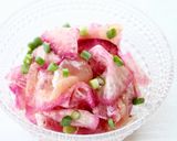 華やかな【大根と生ハムのマリネ】紅しぐれ作り方5写真