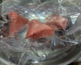 凍眠まぐろとかんぱちの刺身作り方1写真