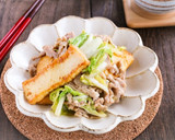 豚肉と厚揚げと白菜のとろーり和風煮作り方8写真