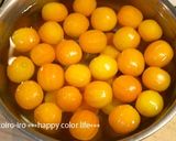 ジュワ〜っと甘い、きんかんの甘露煮♪作り方4写真