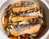 鮭とキノコの炊き込みご飯作り方7写真