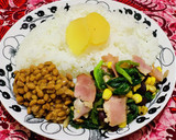 ほうれん草とベーコンのバター炒め作り方3写真