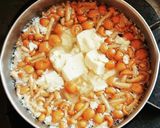 なめこと崩し豆腐のかき玉あんかけスープ作り方2写真