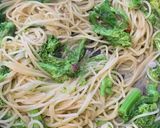 菜の花とアンチョビのフィデウア(パスタ)作り方4写真