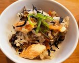 鮭とキノコの炊き込みご飯作り方18写真