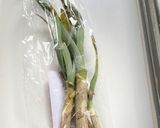にんにくの葉の卵炒め作り方1写真