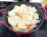 無水調理★鶏肉と野菜の鶏ガラ塩麹スープ作り方1写真