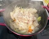 無水調理★鶏肉と野菜の鶏ガラ塩麹スープ作り方4写真
