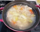無水調理★鶏肉と野菜の鶏ガラ塩麹スープ作り方6写真
