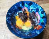 伯母ぁちゃん家で、生海苔の♪卵焼き！作り方1写真