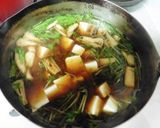 水菜と豆腐の味噌汁作り方3写真