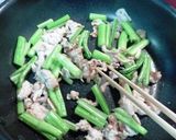 アスパラ菜とポークの中華風みそ炒め作り方3写真