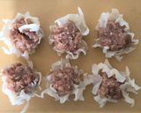 レンジで簡単♪糖質オフ焼売/はなびらたけ作り方3写真