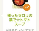 残ったセロリの葉で☆トマトスープ作り方10写真