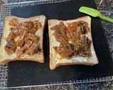 蒲焼缶詰でテリヤキトースト作り方2写真