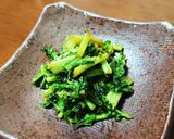シンプル美味しい！大根の葉のごま油炒め♪作り方3写真