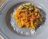 糖質制限！トマトクリームチーズパスタ作り方5写真