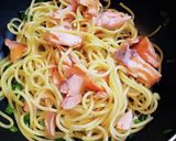 鮭といくらの親子パスタ作り方4写真