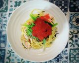 鮭といくらの親子パスタ作り方5写真